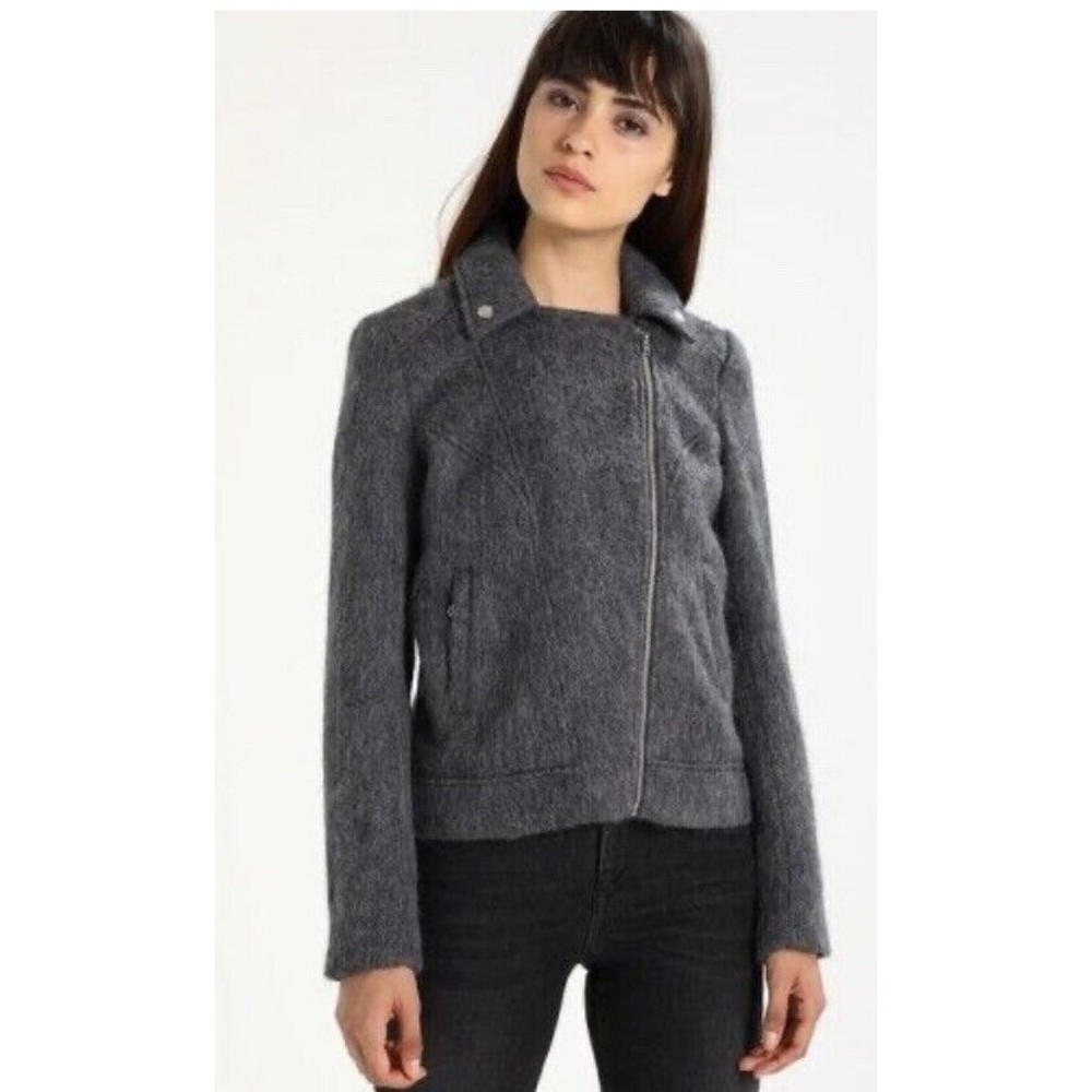Women’s Size XS Noisy May Brushed Wool Moto Jacket Stitch Fix NWT